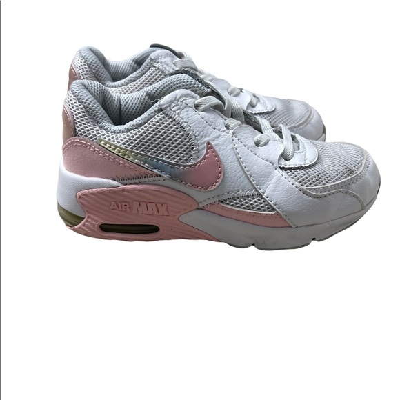 NIKE GIRLS AIR MAX EXCEE SNEAKER WHITE PINK GIRLS 10.5 - Picture 1 of 6